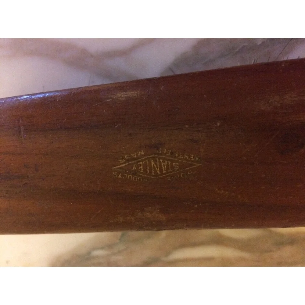 Vintage Stanley Horse Hair Wooden Shoe Shine Brush